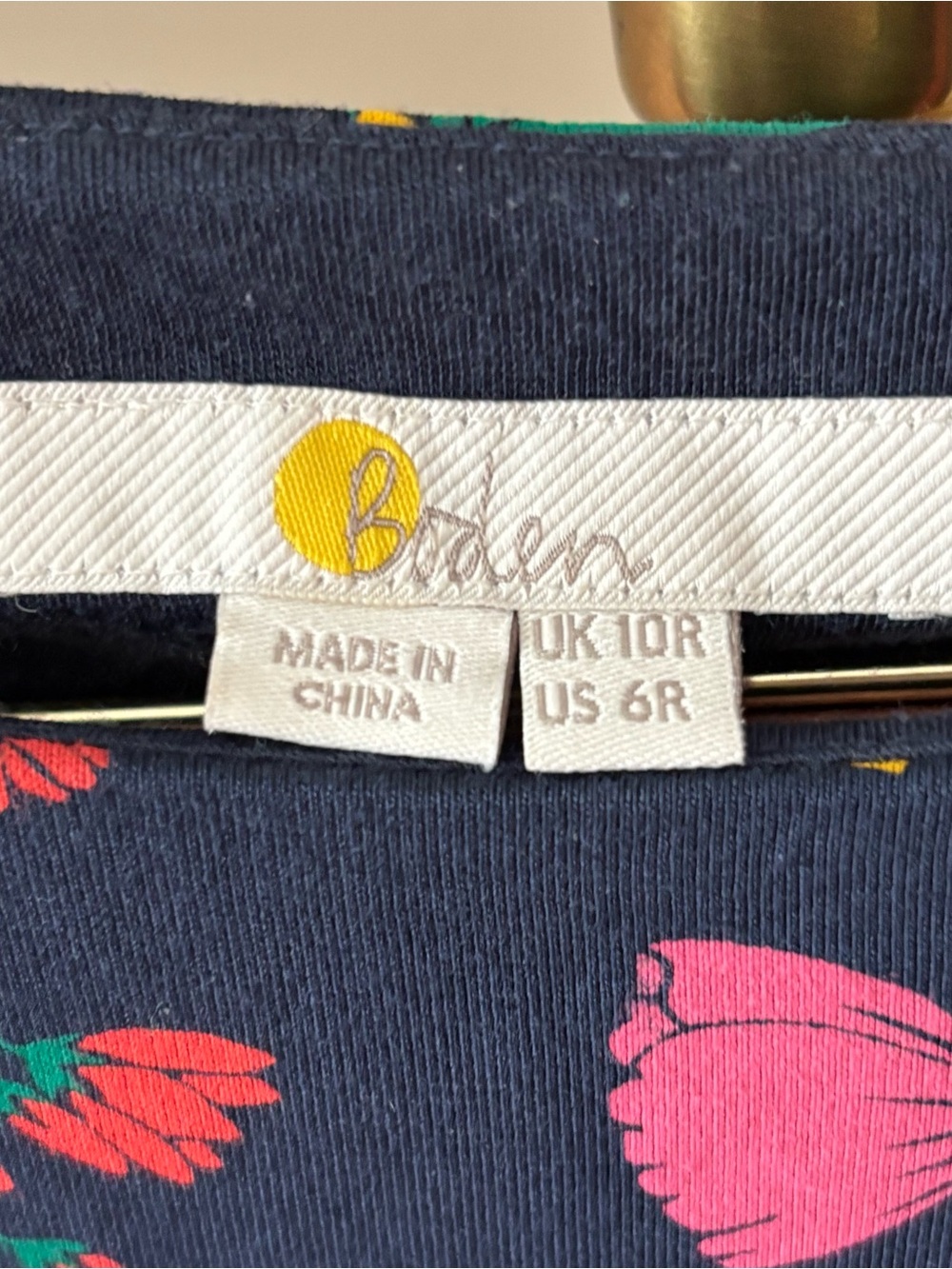 Boden Clarissa Forest Garden Charm Green Blue Sleeveless Midi Dress Size 6 - Picture 5 of 10